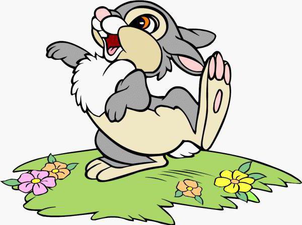 Зайчик на лужайке - заяц, лужайка - оригинал