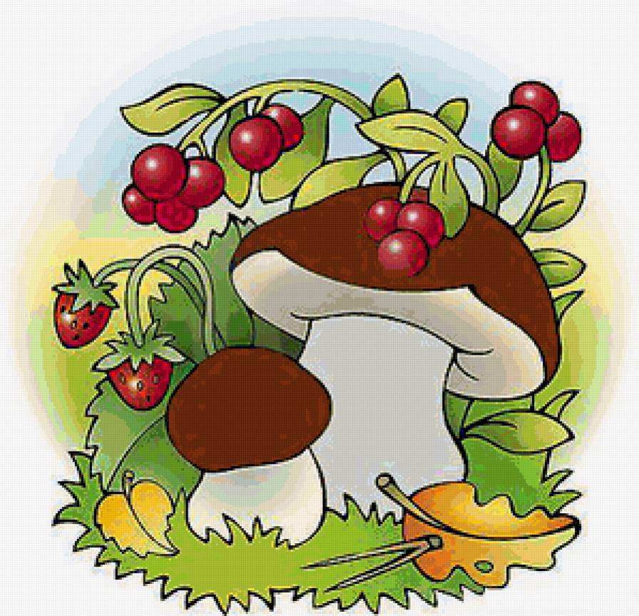 грибок - грибы, осень, детское - предпросмотр