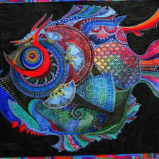 Схема вышивки «Рыба»