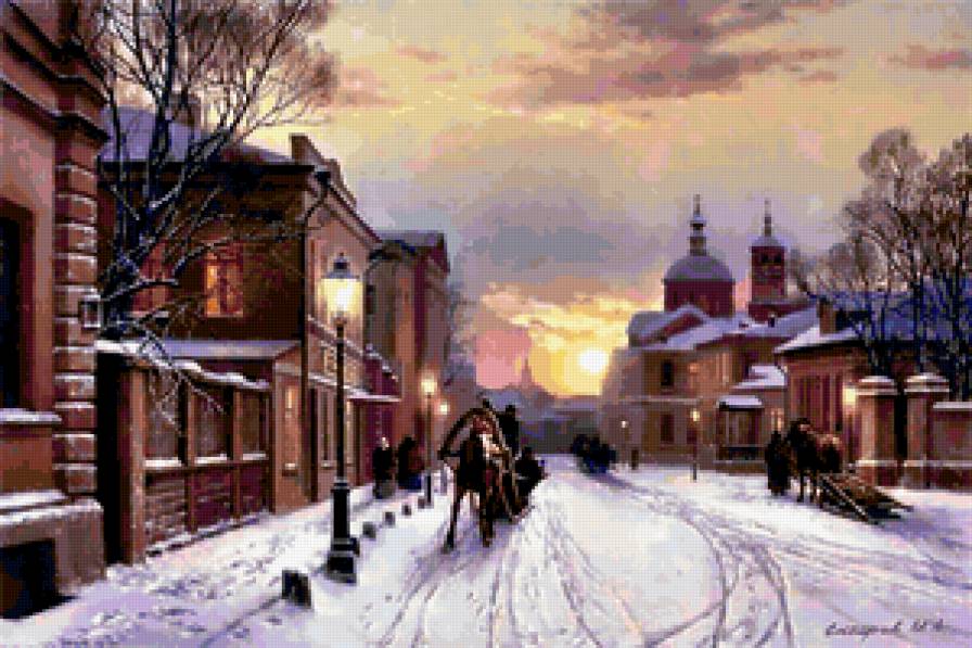 Зима - город - предпросмотр