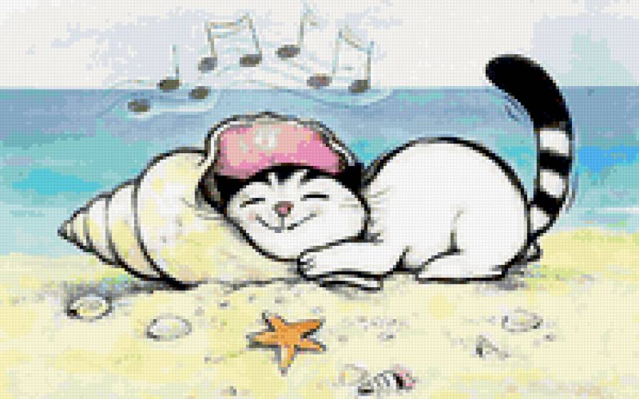 Музыкальный котик - кот - предпросмотр