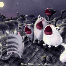 Схема вышивки «Мартовские коты»