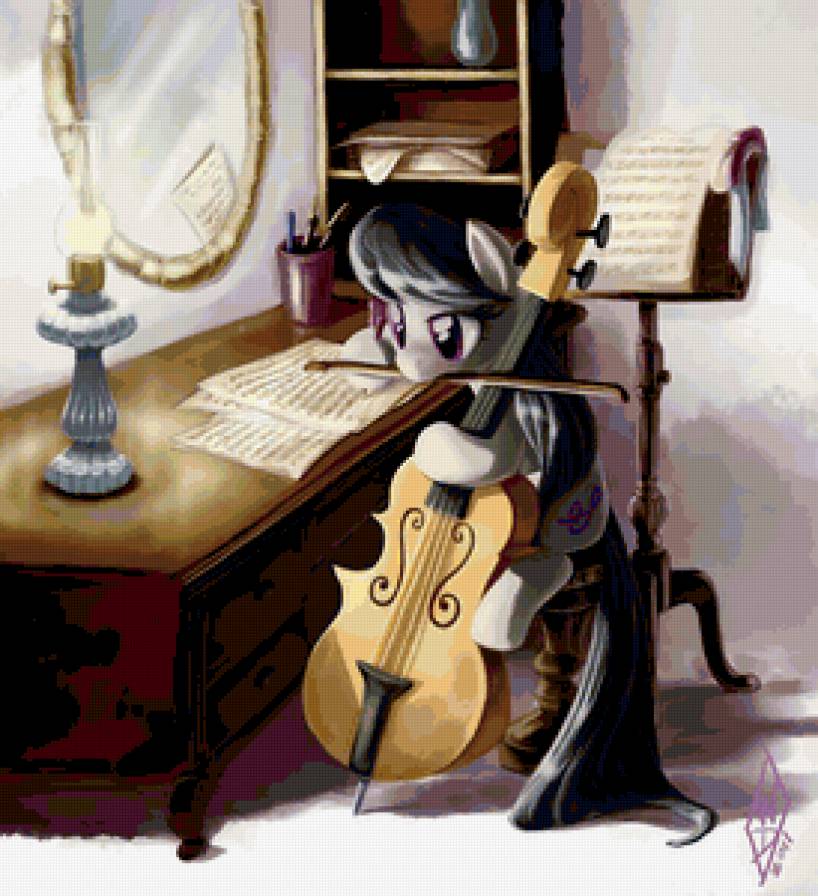 Октавиа сочиняет новую мелодию - мой маленький пони - предпросмотр