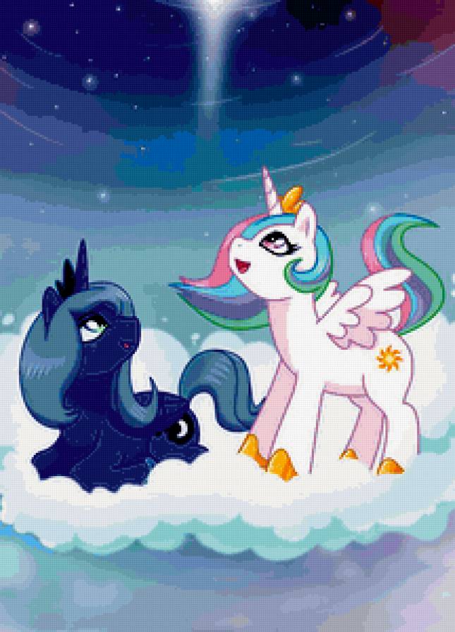 Принцессы Луна и Селестия - мой маленький пони - предпросмотр