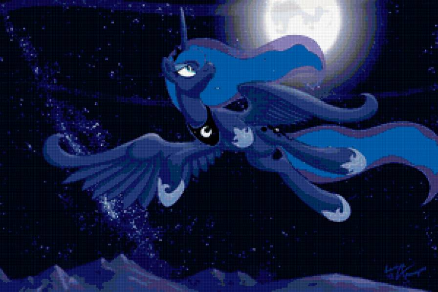 Луна в небе - мой маленький пони - предпросмотр