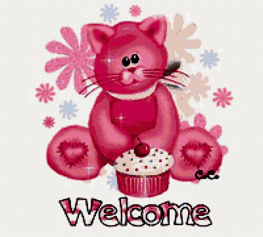 welcome - welcome, для прихожей, добро пожаловать - предпросмотр