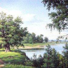 Схема вышивки «пейзаж»