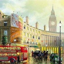 Схема вышивки «городской пейзаж»