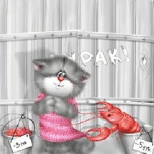 Схема вышивки «кот»