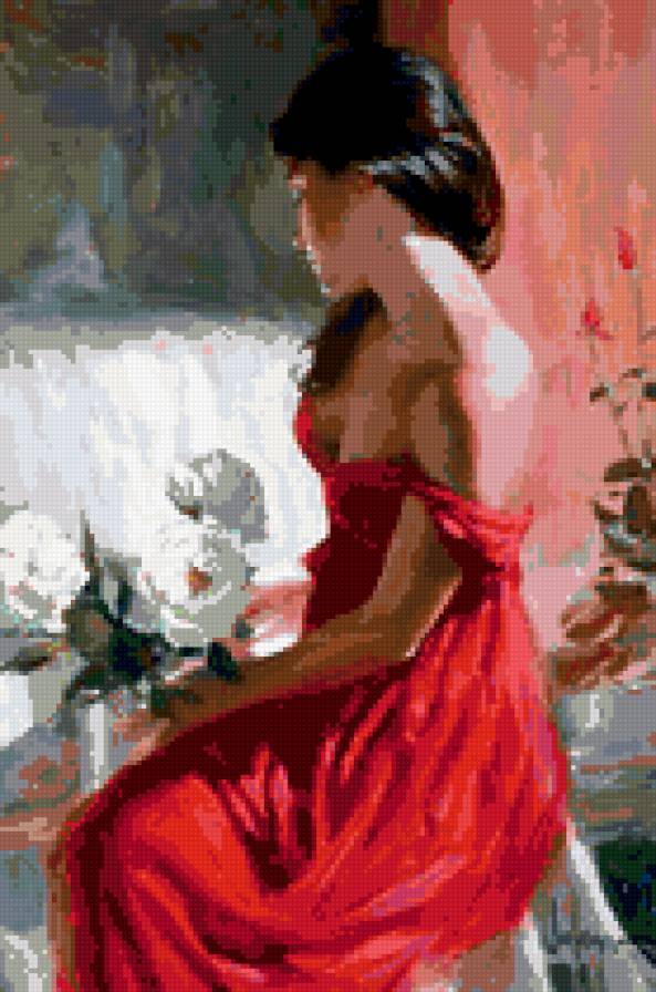 художник владимир волегов - девушка - предпросмотр