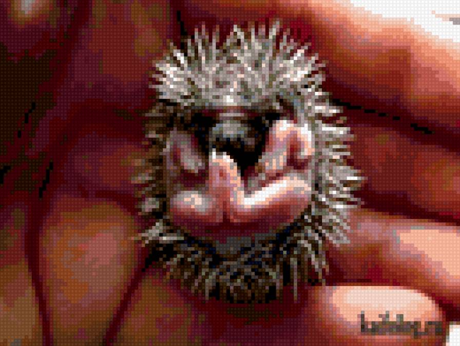 Ежик малютка - еж, животное - предпросмотр