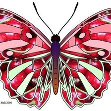 Оригинал схемы вышивки «бабочка» (№384078)