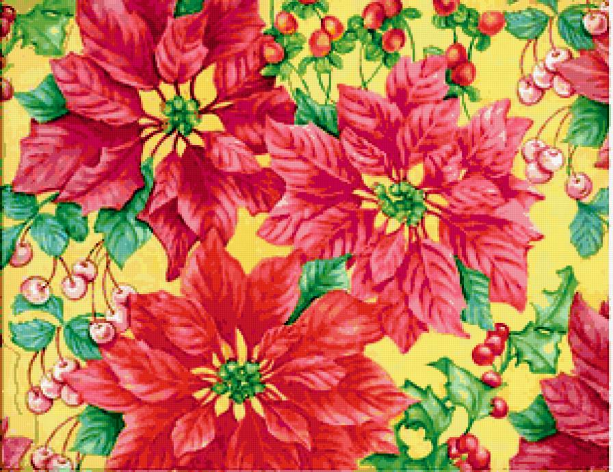 цветы для подушки - предпросмотр