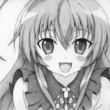 Схема вышивки «Девочка (анимэ)»