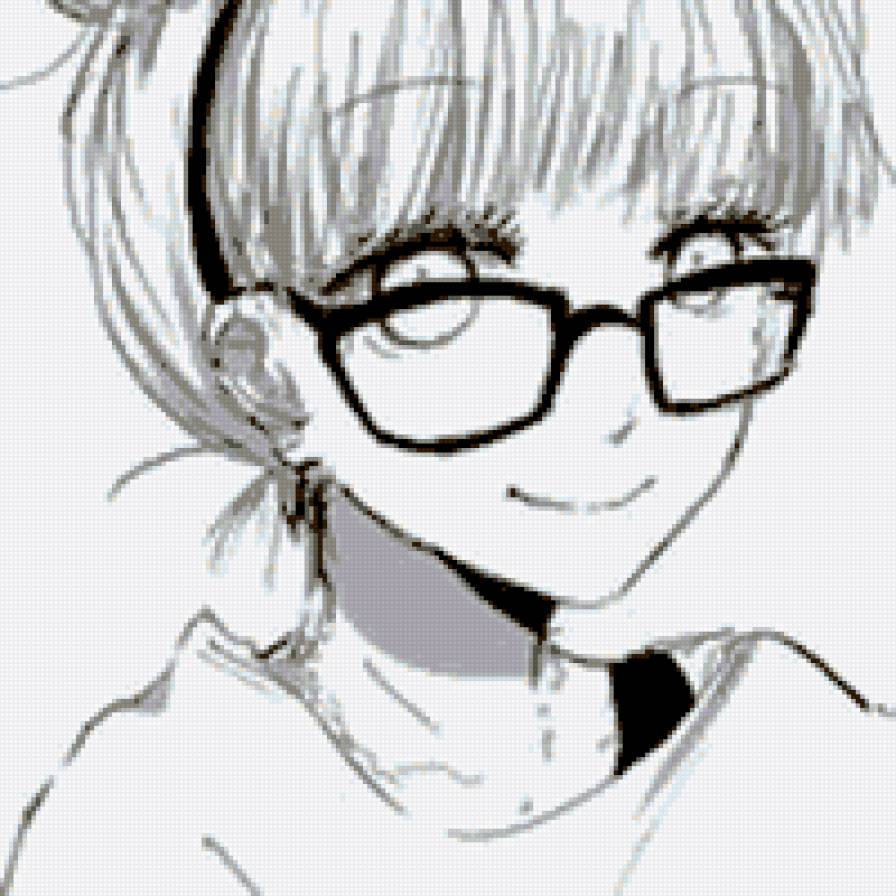 Девочка в очках - девочка, анимэ - предпросмотр