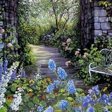 Схема вышивки «дорожка к дому»