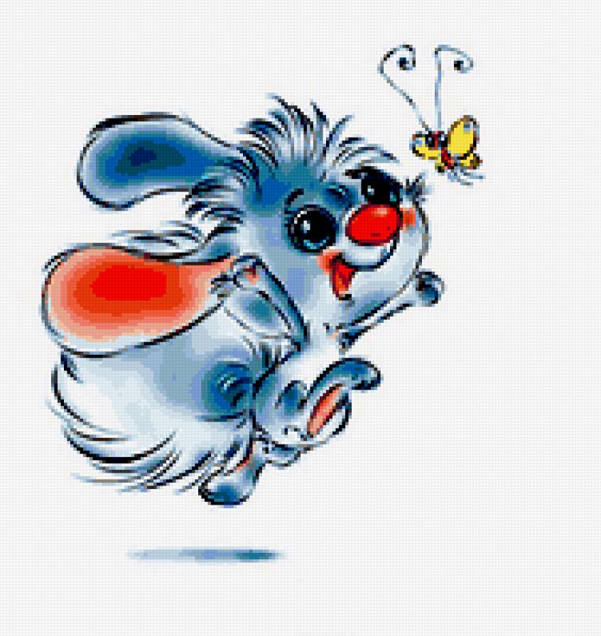 зайка с бабочкой - подушка, зайчик, дети - предпросмотр