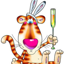 Схема вышивки «тигр»