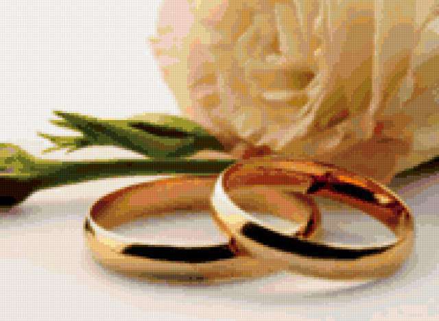 свадьба-1 - кольца, свадьба - оригинал