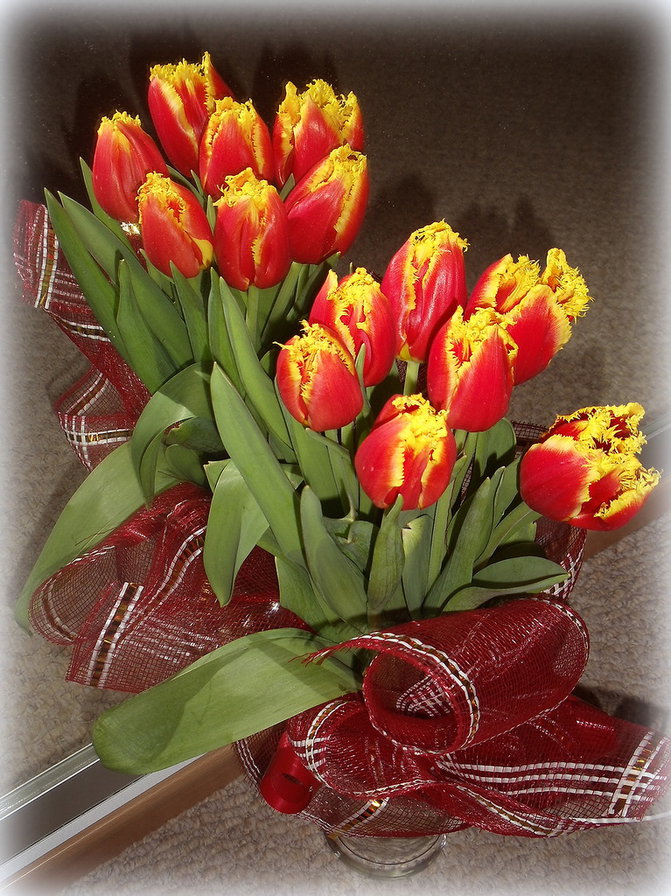 тюльпаны - цветы, букет, натюрморт, тюльпаны - оригинал