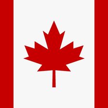 Схема вышивки «Флаг Канады»