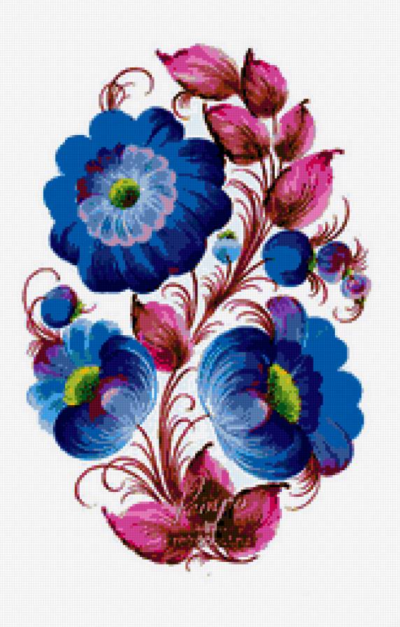 синий цветок - предпросмотр