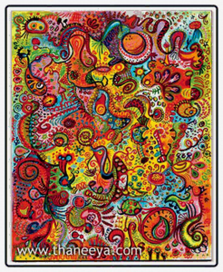 орнамент - восток, подушка - предпросмотр