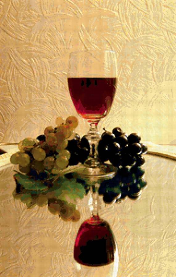 №385665 - фрукты, отражение, вино, натюрморт - предпросмотр