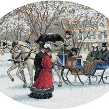 Схема вышивки «зима»