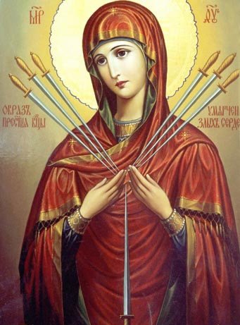 Семистрельная икона - икона, икона для дома, защита дома, семистрельная - оригинал