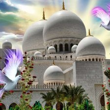 Оригинал схемы вышивки «Красивая мечеть!!» (№386731)