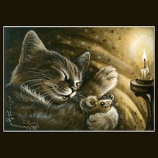 Схема вышивки «кошки И. Гармашевой»