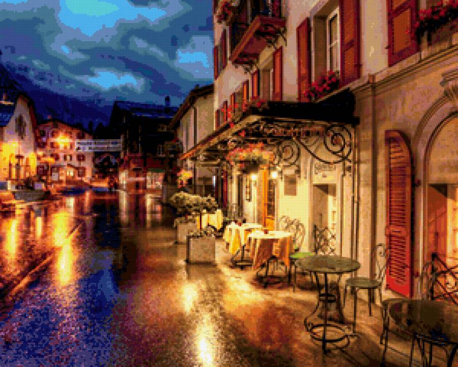 кафе в париже - предпросмотр