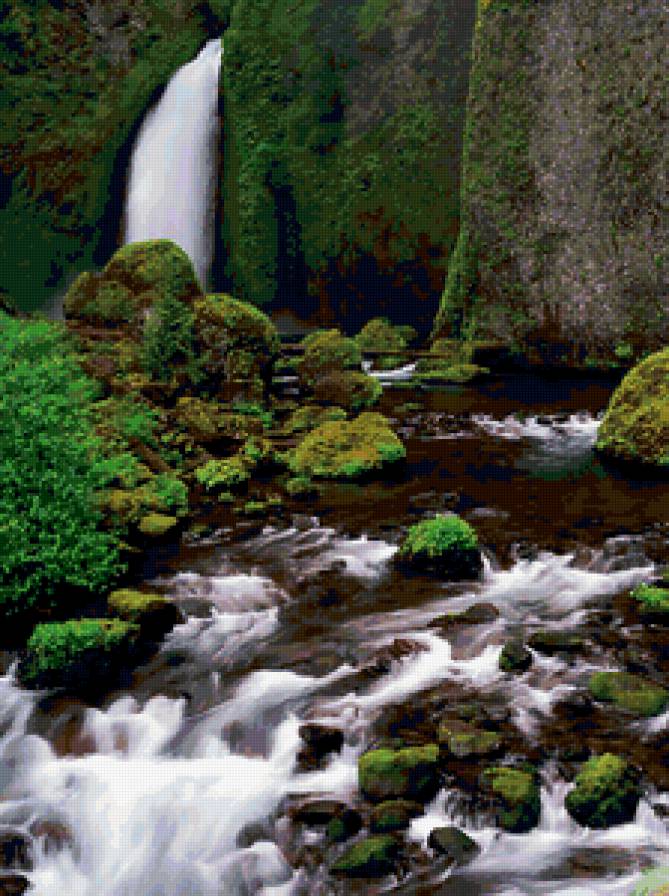 горная река - лето, природа, горы, пейзаж, река - предпросмотр