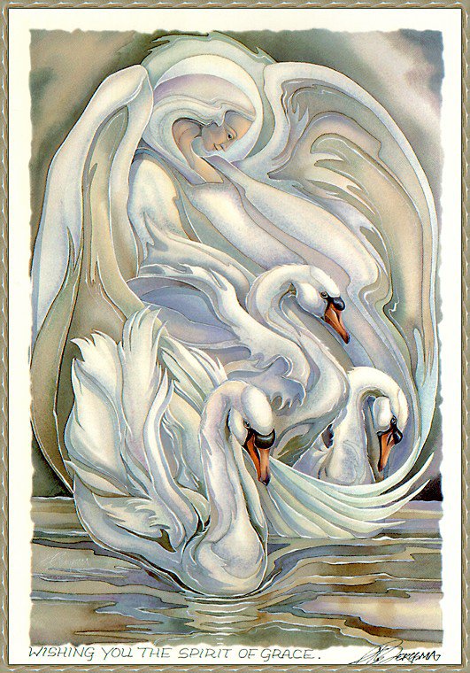 лебеди - птицы - оригинал