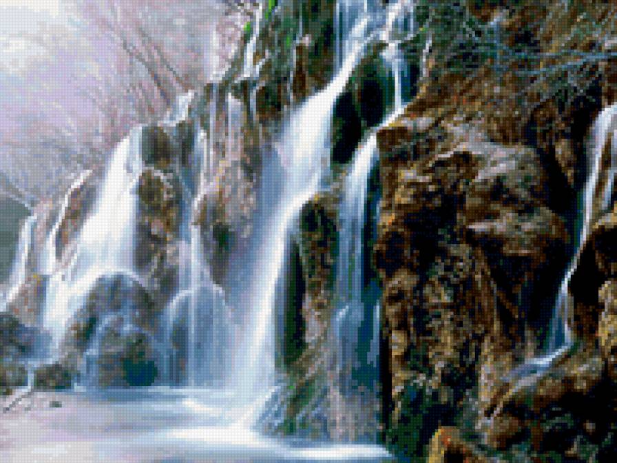 У водопада - красота, вода, день, природа, жизнь - предпросмотр