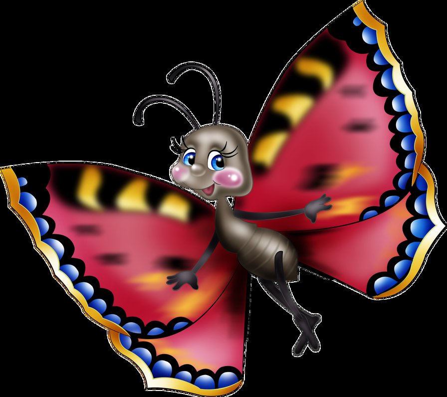 подушка "Бабочка" - бабочки, насекомые, бабочка, подушка - оригинал