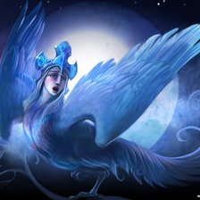 Схема вышивки «сирин»