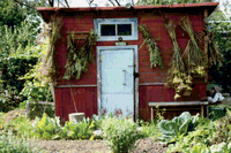 Хозяйственный домик - овощи, дача, сарай, огород - предпросмотр