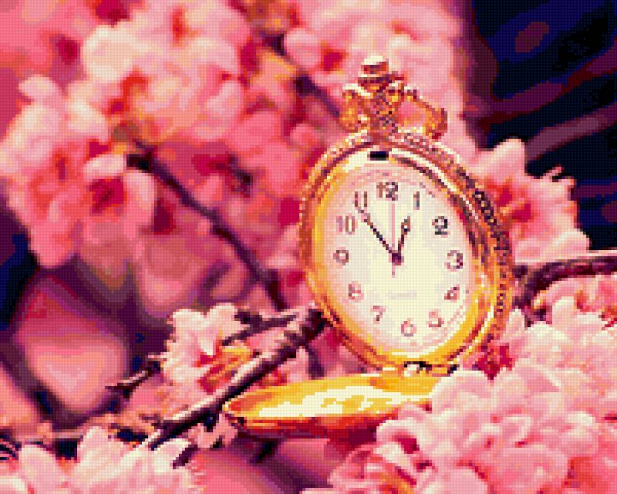 весенние часы - часы, время - предпросмотр