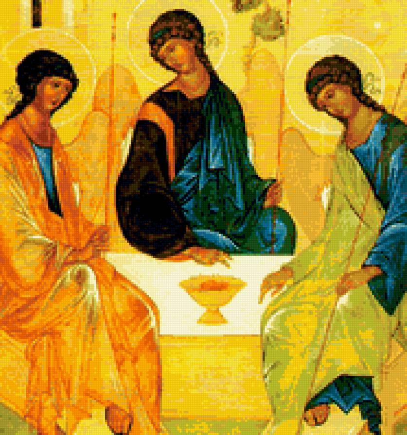 троица - икона, троица - предпросмотр