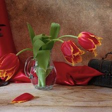 Схема вышивки «тюльпаны»