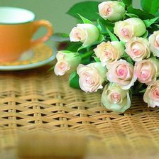 Схема вышивки «Розовые розы.»