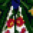 Предпросмотр схемы вышивки «бабочка из цветов» (№388750)