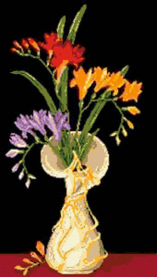 фрезии - цветы - предпросмотр