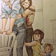 Схема вышивки «обійми»