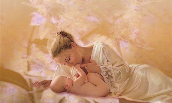 Мама - цветы, дети, женщина, ребенок, девушка, мама, она - оригинал