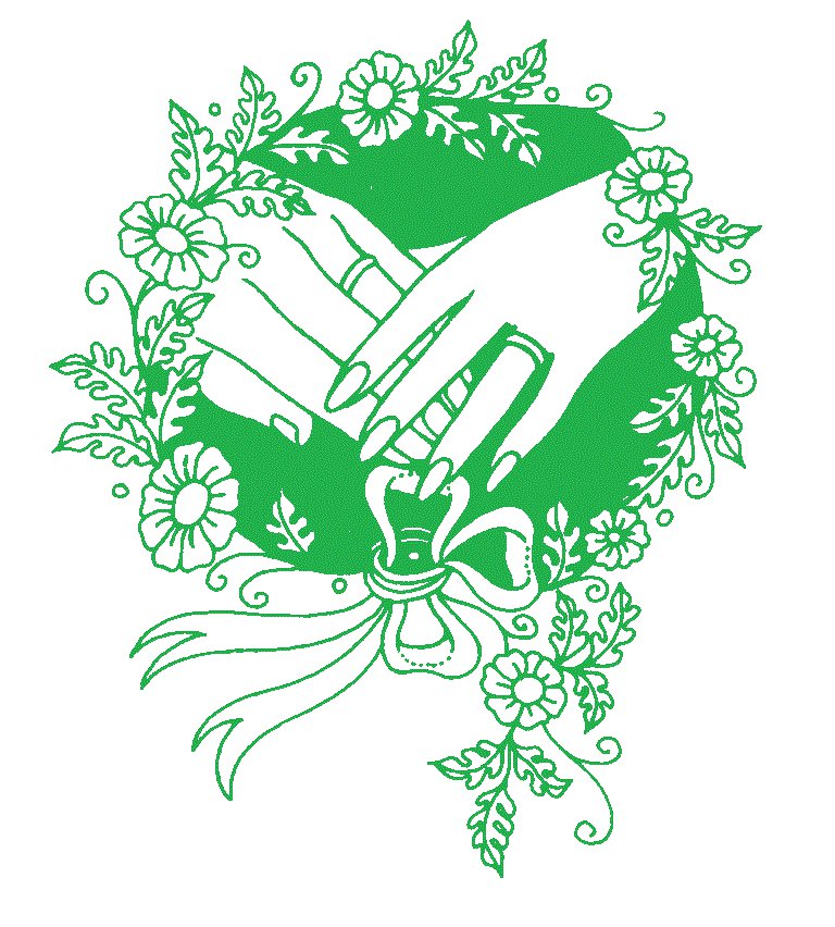 Подушечка для колец (зеленый стиль) - оригинал