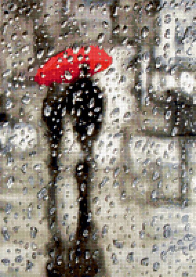 Пара под зонтом - дождь, пара, зонт - предпросмотр