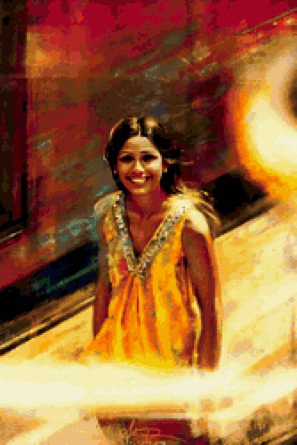 Индианка - портрет, индия, индианка, девушка - предпросмотр